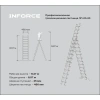 Профессиональная трехсекционная лестница Inforce 3x12 шириной 480мм ЛП-03-20