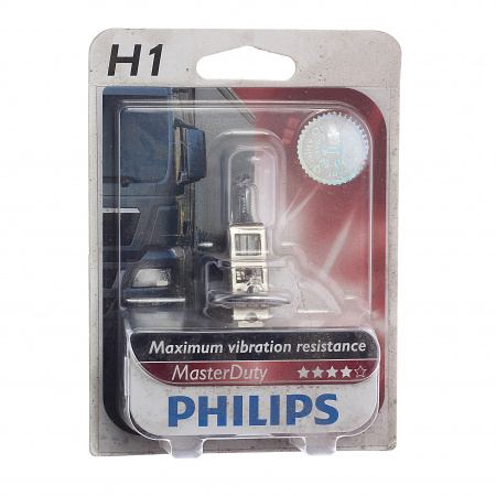 Автолампа H1 (70) P14.5s MasterDuty (блистер) 24V PHILIPS /1/10