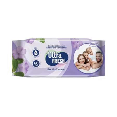 Салфетки влажные Ultra Fresh (60 шт.)