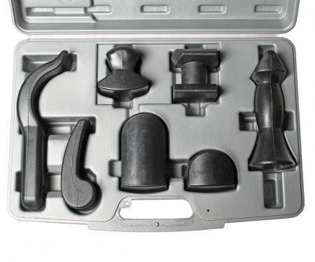 JTC Набор оправок рихтовочных прорезиненных 7 предметов в кейсе JTC