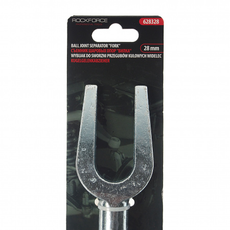 Съемник RF-628328 шаровых опор и наконечников рулевых тяг ''вилка''(размер зева 28мм,L-285мм) ROCKFORCE /1/12