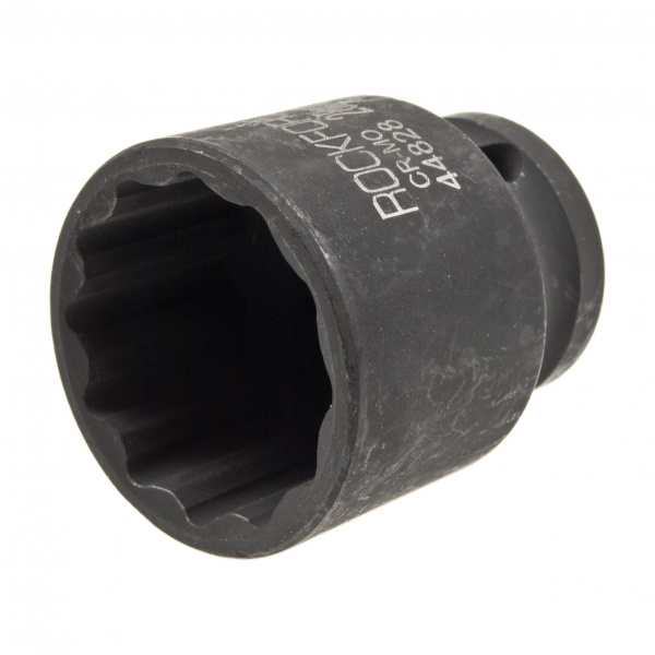 Головка торцевая 28мм 1/2" 12-гранная ударная L=43мм ROCKFORCE RF-44828 /1/105