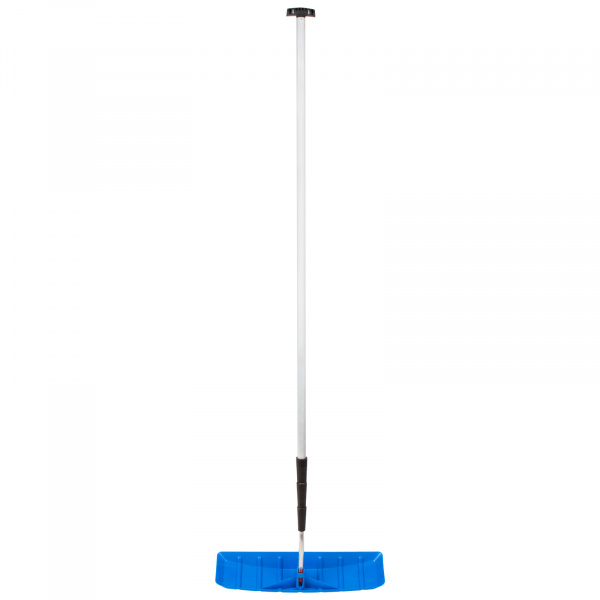 Скребок для уборки снега с крыш 610х140 мм, алюминиевая телескоп. рукоятка, длина 2-6 м// Россия 