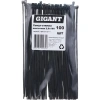 Нейлоновая хомут-стяжка Gigant 2,5х160 черный, 100 шт G/1/1