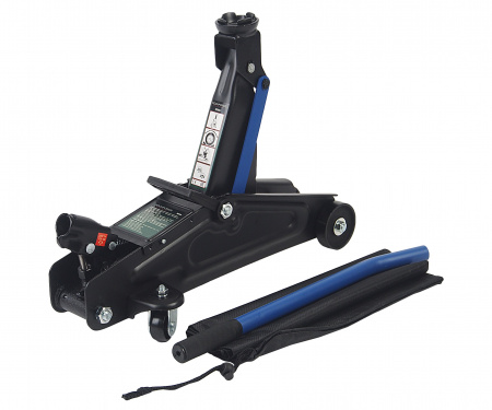 Домкрат гидравлический RF-T82004 подкатной 2т + чехол для хранения (h min 135мм,h max 350мм) ROCKFORCE /1