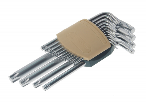 Набор ключей RF-5151L Г-образных TORX длинных, 15пр.(Т6,Т7,Т8,Т9,Т10,Т15,Т20,Т25,Т27,T30,T40,T45,T50,T55,T60)в пластиковом держателе ROCKFORCE Набор ключей RF-5151L Г-образных TORX длинных, 15пр.(Т6,Т7,Т8,Т9,Т10,Т15,Т20,Т25,Т27,T30,T40,T45,T50,T55,T60)в пластиковом держателе ROCKFORCE