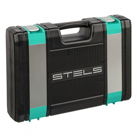 Набор инструментов, 1/4", 3/8", 1/2", Cr-V, S2, усиленный кейс, 151 предмет Stels Набор инструментов, 1/4", 3/8", 1/2", Cr-V, S2, усиленный кейс, 151 предмет Stels