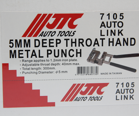 JTC Пробойник 1.2-5мм для металла JTC