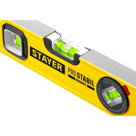 STAYER PRO STABIL, 400 мм, усиленный профиль, магнитный уровень с поворотным глазком, Professional (3480-040)