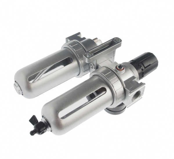 JTC Блок подготовки воздуха (лубрикатор,осушитель) 1/2” пластик. переключ. 150PSI 3000л/мин. 125мл JTC