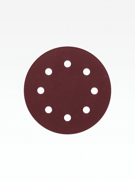 STEHER DWH-180-S 180 мм, Р180, шлифовальный круг на липучке, 8 отв., 5 шт. (35682-180)