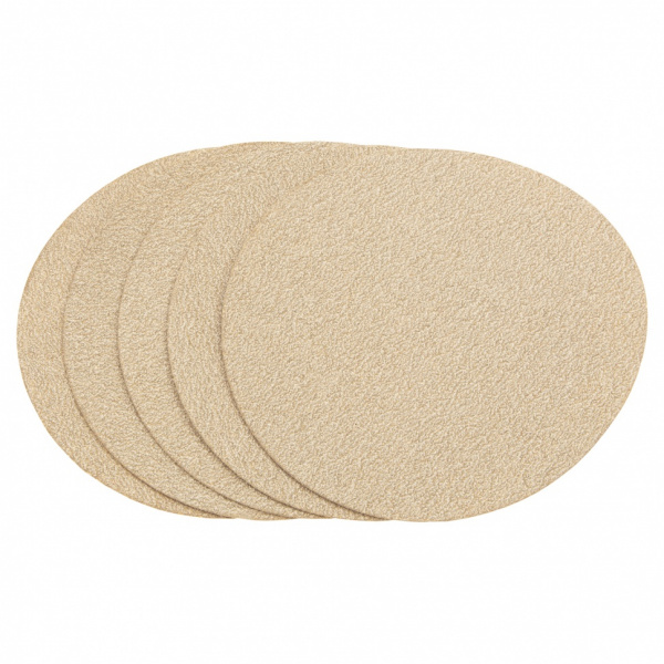 Диск шлифовальный под "липучку", KP14D, зернистость P 150, 8-Н, 125 мм, 5 шт, "БАЗ" Россия