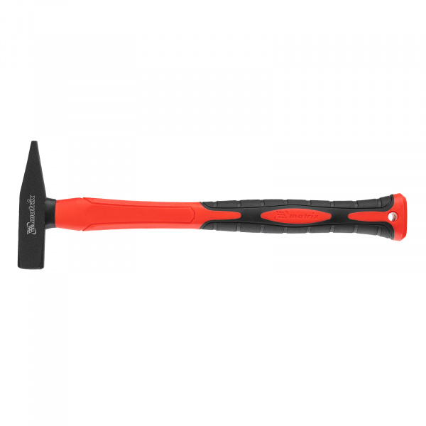 Молоток слесарный optimal, 200 г, фибергласовая обрезиненная рукоятка, квадратный боек Matrix