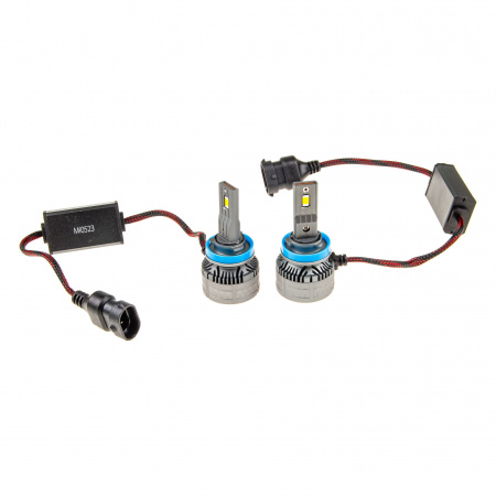 Автолампа H11 S6 LED Chip 3570 48W 3800lm 6000K с кулером (2шт) 12-24V / 1/50
