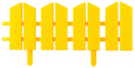 GRINDA Летний Сад, 16 x 300 см, желтый, 7 секций, декоративный бордюр (422225-Y)
