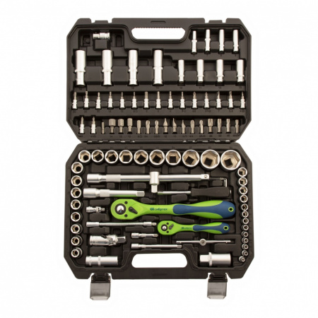 Набор инструментов 94 предмета, CrV, 1/2", 1/4" Сибртех Набор инструментов 94 предмета, CrV, 1/2", 1/4" Сибртех