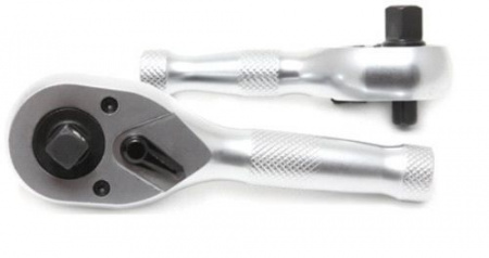 Трещотка RF-803322 двухсторонняя 1/4"-3/8" (72зуб.) укороченная ROCKFORCE /1