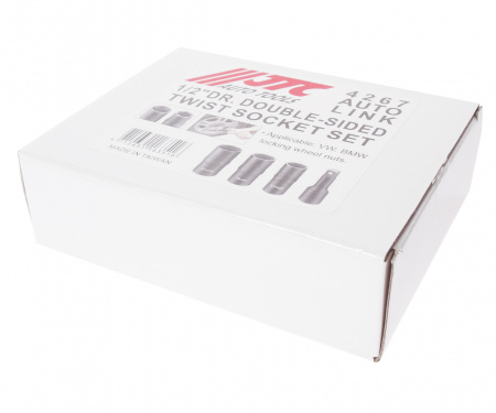 JTC Набор головок для секретных болтов и гаек двухсторонних 17,19,21мм 4 предмета JTC