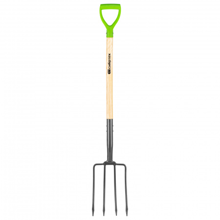 Вилы 4-рогие, огородные, кованые, 195х295х1165 мм, деревянный лакированный черенок Сибртех