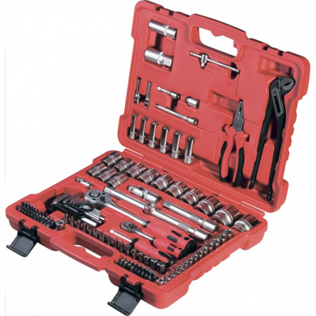 Набор слесарно-монтажный с квадратами 1/4, 1/2 и 5/16", 117 предметов Matrix ProFI Набор слесарно-монтажный с квадратами 1/4, 1/2 и 5/16", 117 предметов Matrix ProFI