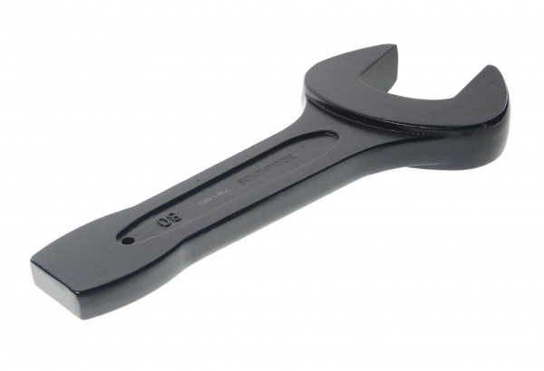 Ключ рожковый 80мм RF-79180 ударный односторонний (L-395мм) ROCKFORCE /1