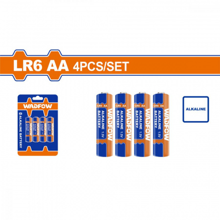 Алкалиновая батарейка  АА LR6 4 шт WADFOW WJX2K05