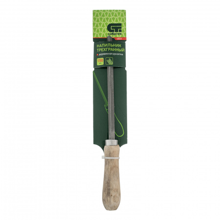 Напильник трехгранный, 150 мм, деревянная ручка Сибртех