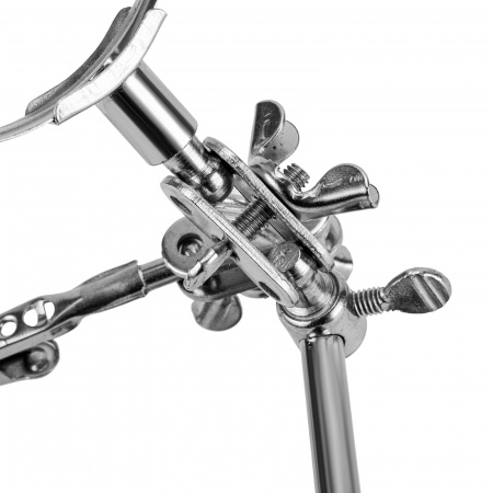 Зажим для пайки "Третья рука" с лупой Sparta