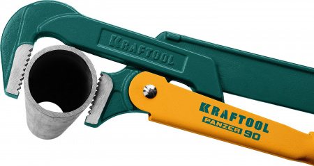 KRAFTOOL PANZER-90, №5, 4″, 745 мм, трубный ключ с прямыми губками (2734-40)