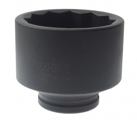Головка торцевая  90мм 1", 12-гранная L=95мм ударная глубокая ROCKFORCE RF-48810090 /1 Головка торцевая  90мм 1", 12-гранная L=95мм ударная глубокая ROCKFORCE RF-48810090 /1