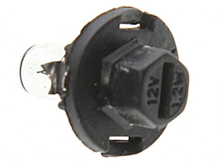 Автолампа BAX1.2W с черным патроном (BX8.4d) 12V NARVA /10/200