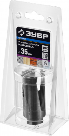 ЗУБР Проуниверсал, 35 мм, коронка с твердосплавными резцами, Профессионал (29514-35)