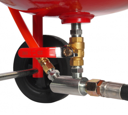 JTC Аппарат пескоструйный 38л шланг 1/2", 250PSI JTC