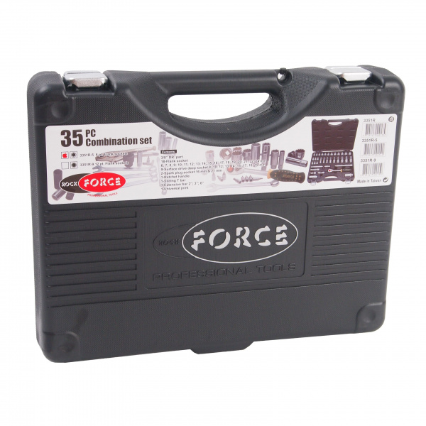 Набор инструмента RF-3351-5: 3/8"DR с 6-гранными головками 35пр. ROCKFORCE /1/3 Набор инструмента RF-3351-5: 3/8"DR с 6-гранными головками 35пр. ROCKFORCE /1/3