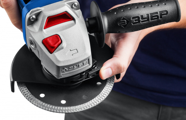 ЗУБР 1500 Вт, d125 мм, УШМ, Профессионал (УШМ-П125-1500 ПСТ)