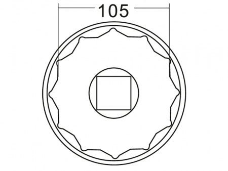 JTC Головка ступичная 105мм (IVECO) JTC