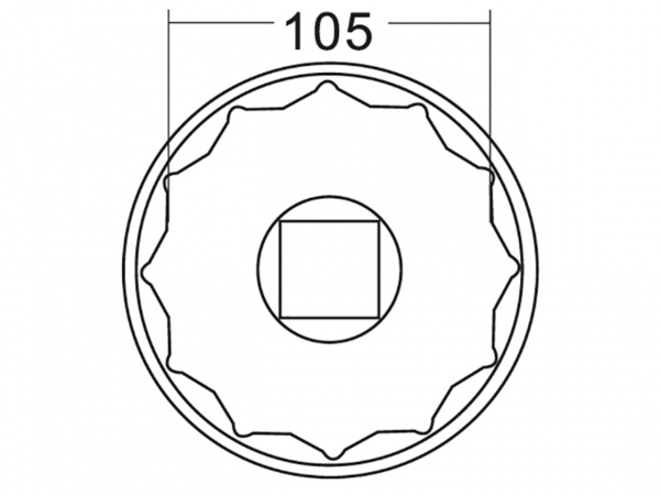 JTC Головка ступичная 105мм (IVECO) JTC
