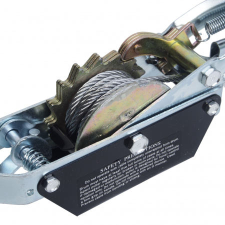 Лебедка RF-TRK8020 рычажная тяговая, 2т (одинарное зубч. колесо, диаметр троса-5мм, длина троса- 1.5/3м) ROCKFORCE /1