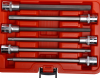 JTC Набор головок торцевых и насадок 1/2" 6-ти гранных H5-H12 удлиненные 6 предметов в кейсе JTC