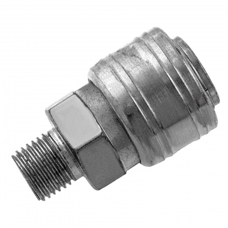 Муфта универсальная быстросъемная ("мама"), 1/4, внешняя резьба, 2 шт, Stels