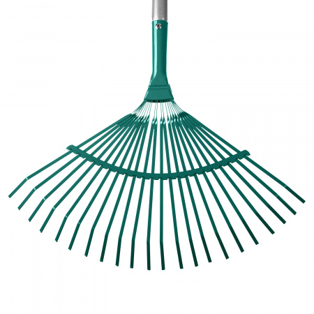 GRINDA PR-40 ALU, 440 х 250 х 1630 мм, 22 плоских зубца, алюминиевый черенок, веерные грабли, PROLine (39586)