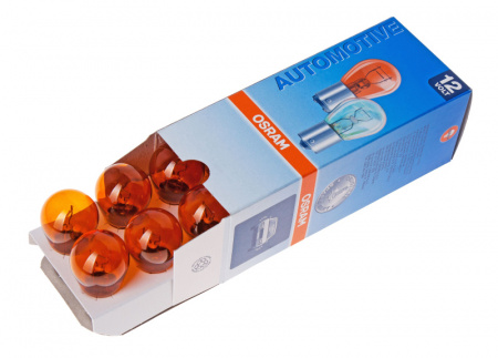 Автолампа PY21W (BAU15s) YELLOW 12V OSRAM /10/50 HIT