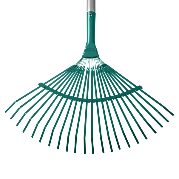 GRINDA PR-40 ALU, 440 х 250 х 1630 мм, 22 плоских зубца, алюминиевый черенок, веерные грабли, PROLine (39586)