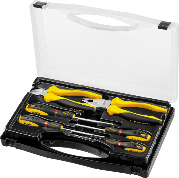 STAYER Hercules, 6 предм., набор губцевого инструмента (2202-H6)