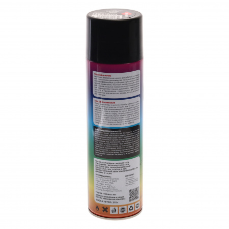 Краска акриловая RAL-9005LG чёрный глянец (аэрозоль) 600мл AIM-ONE /1/12