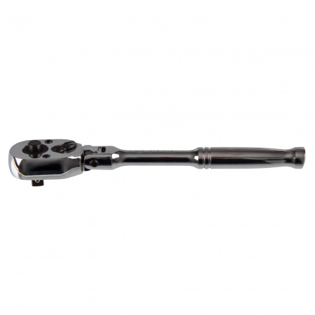 Трещотка 1/4", 150 мм, 24 зубца, флажковая с кнопкой, шарнирная KING TONY 2781-06P
