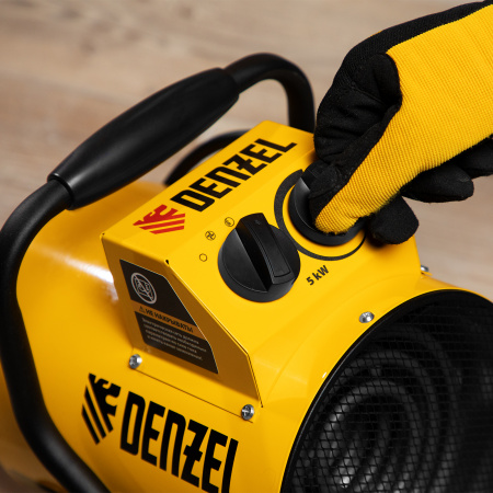 Тепловая пушка SFH-5000, 230 В, 260 м3/ч, вентилятор 3 режима, 3000/4500 Вт Denzel