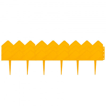 Бордюр "Кантри", 14 х 310 см, желтый, Россия, Palisad