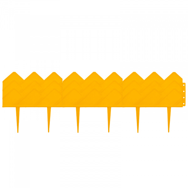 Бордюр "Кантри", 14 х 310 см, желтый, Россия, Palisad