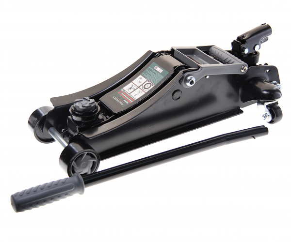 Домкрат гидравлическийRF-TH22010 подкатной 2т низкопрофильный с резиновой накладкой и лотком (h min 100мм, h max 350мм) ROCKFORCE /1